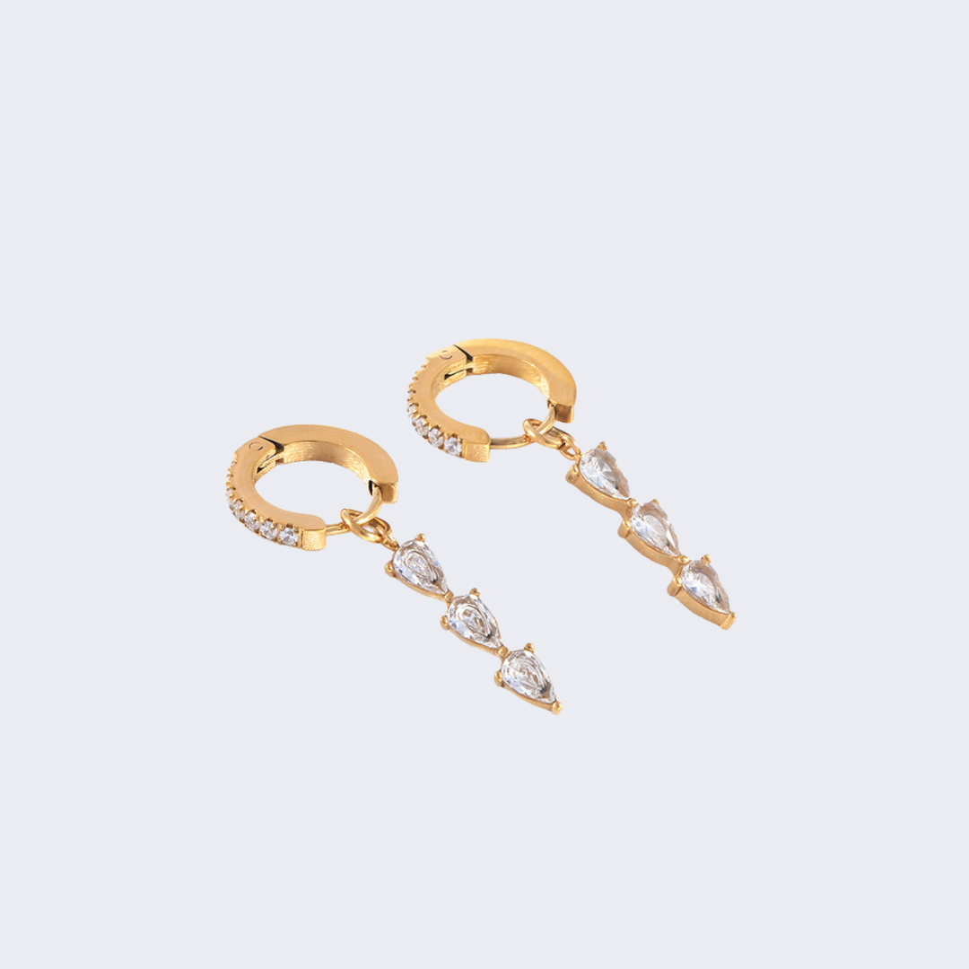 Earrings stainless steel and surgical metal