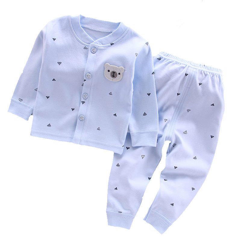 Baby clothes, autumn clothes, autumn pants, pure cotton, A-class, children's clothing, newborn baby children's clothing, spring cardigan, underwear set, antibacterial