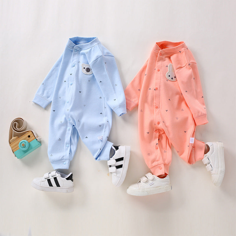 Spring and Autumn style baby jumpsuit, Class A newborn clothes, pure cotton underwear, jumpsuit, baby clothes, pajamas, crawling clothes, 3
