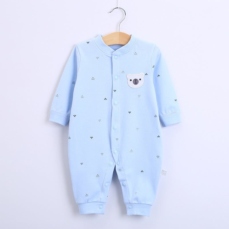 Spring and Autumn style baby jumpsuit, Class A newborn clothes, pure cotton underwear, jumpsuit, baby clothes, pajamas, crawling clothes, 3