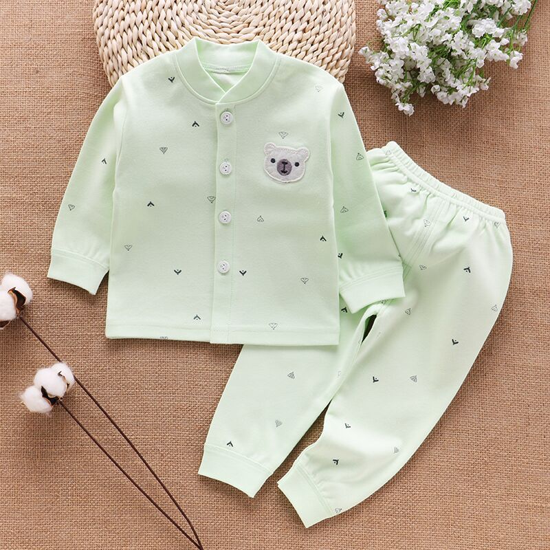 Baby clothes, autumn clothes, autumn pants, pure cotton, A-class, children's clothing, newborn baby children's clothing, spring cardigan, underwear set, antibacterial