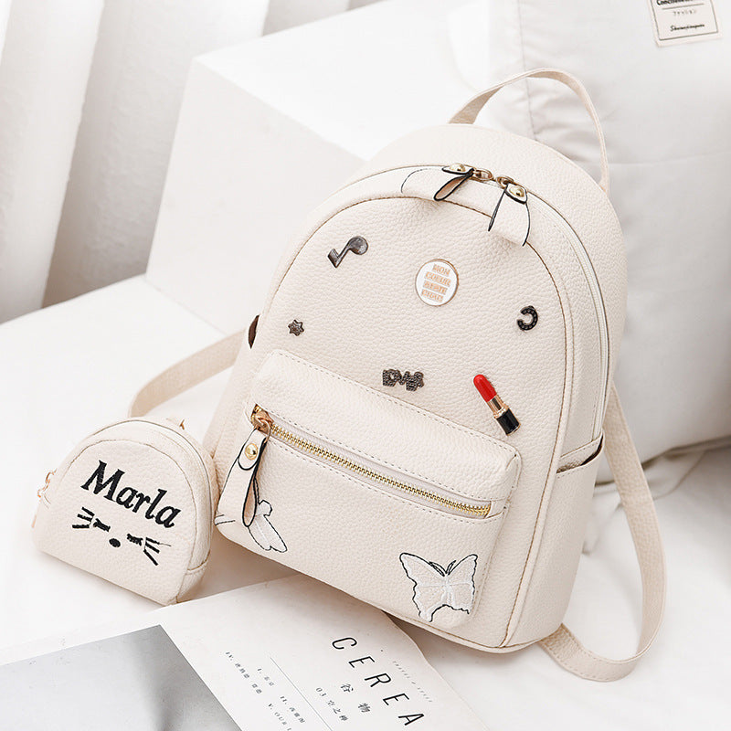 2025 New Korean Style Trendy and Fashionable Women's Backpack with Casual and Personalized Design for One Piece Hair Collection