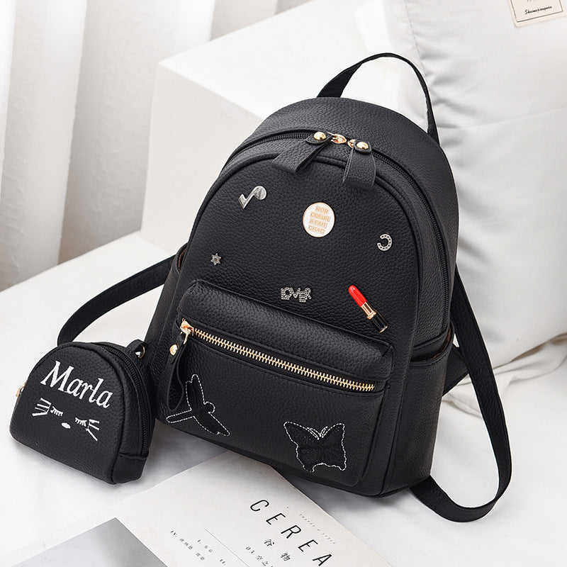 2025 New Korean Style Trendy and Fashionable Women's Backpack with Casual and Personalized Design for One Piece Hair Collection