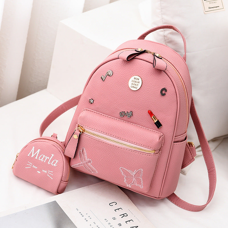 2025 New Korean Style Trendy and Fashionable Women's Backpack with Casual and Personalized Design for One Piece Hair Collection