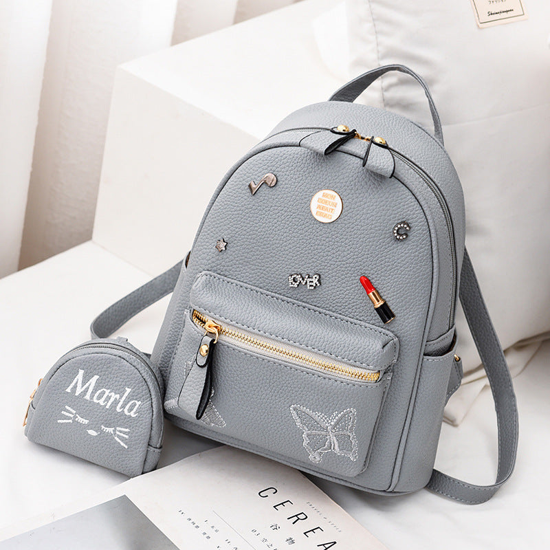 2025 New Korean Style Trendy and Fashionable Women's Backpack with Casual and Personalized Design for One Piece Hair Collection