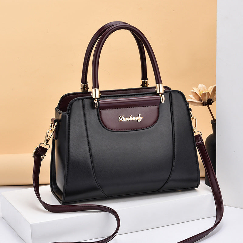 Foreign Trade Women's Bag 2025 European and American Retro Trendy Fashion Women's Style Simple Single Shoulder Cross Shoulder Handheld Square Bag One Piece Hair Collection