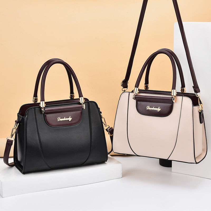 Foreign Trade Women's Bag 2025 European and American Retro Trendy Fashion Women's Style Simple Single Shoulder Cross Shoulder Handheld Square Bag One Piece Hair Collection