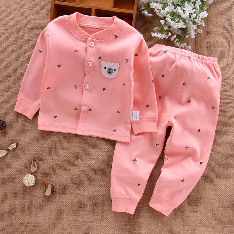 Baby clothes, autumn clothes, autumn pants, pure cotton, A-class, children's clothing, newborn baby children's clothing, spring cardigan, underwear set, antibacterial
