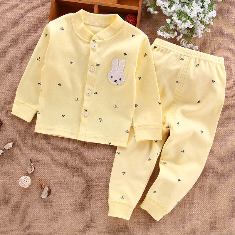 Baby clothes, autumn clothes, autumn pants, pure cotton, A-class, children's clothing, newborn baby children's clothing, spring cardigan, underwear set, antibacterial