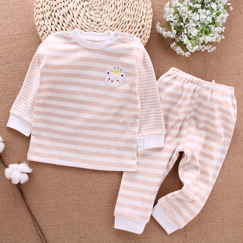 Clothing autumn clothes autumn pants pure cotton spring and autumn newborn clothes children's clothing baby underwear set baby parent-child clothing