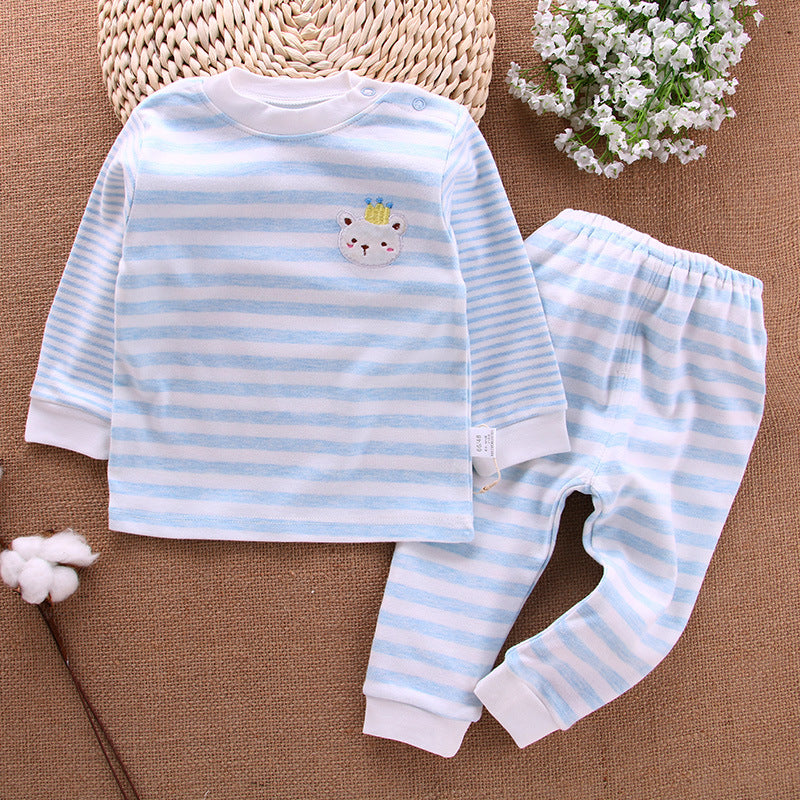 Clothing autumn clothes autumn pants pure cotton spring and autumn newborn clothes children's clothing baby underwear set baby parent-child clothing