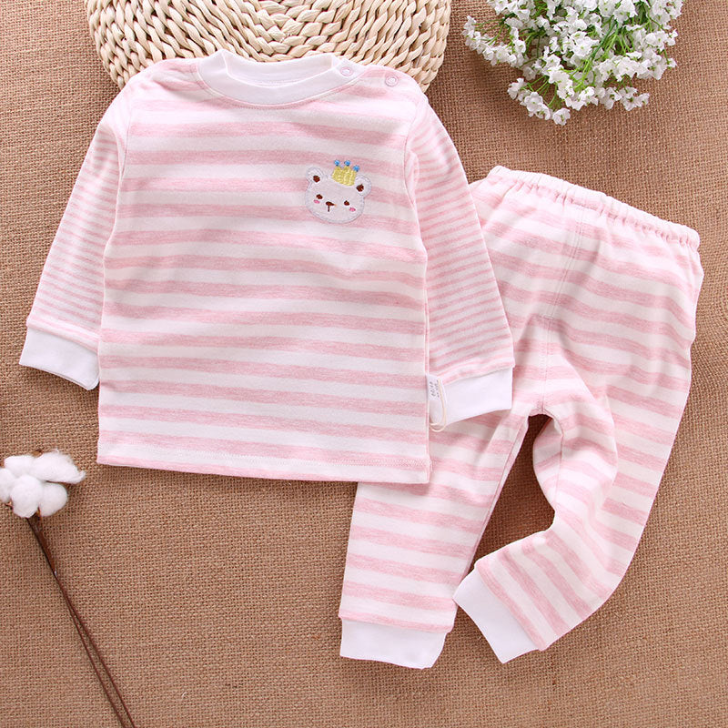 Clothing autumn clothes autumn pants pure cotton spring and autumn newborn clothes children's clothing baby underwear set baby parent-child clothing
