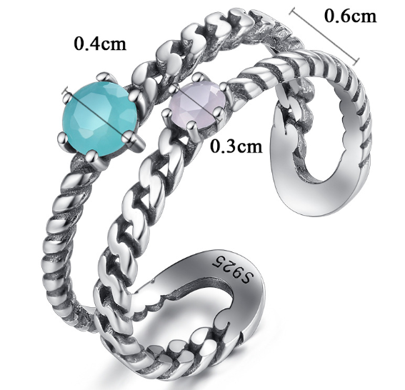 PAG&MAG cross-border new WishS925 Thai silver ring fashion smear craft manufacturers wholesale