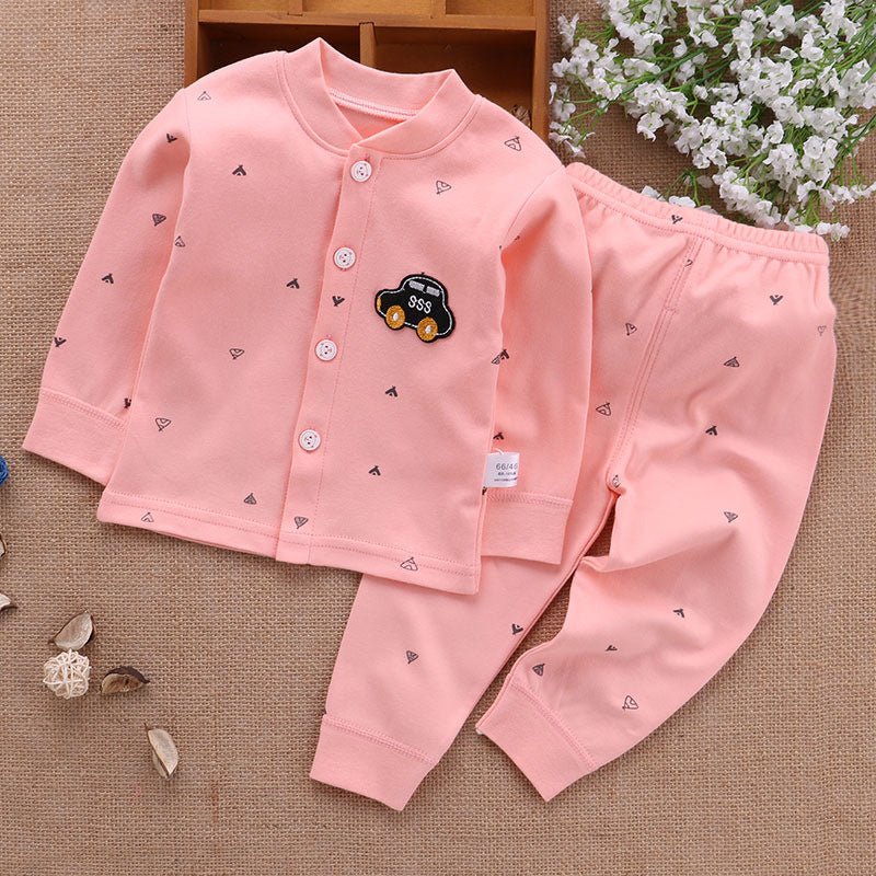 Baby clothes, autumn clothes, autumn pants, pure cotton, A-class, children's clothing, newborn baby children's clothing, spring cardigan, underwear set, antibacterial