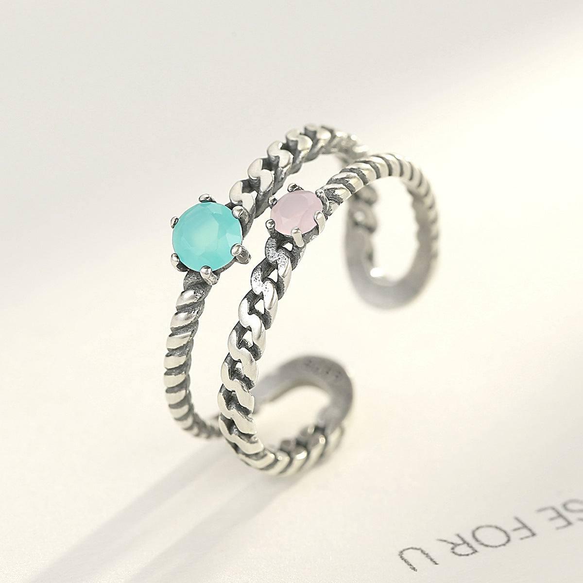 PAG&MAG cross-border new WishS925 Thai silver ring fashion smear craft manufacturers wholesale