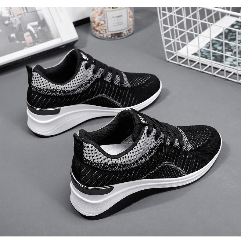 Shoes for children, women's shoes, casual sports shoes, autumn height increase processing, customized breathable thick sole, comfortable street trend