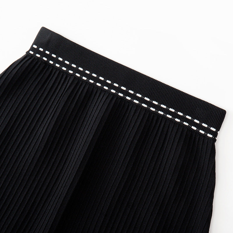 Elegant crop top set with drawstrings and lace embroidery, paired with a matching skirt, high quality