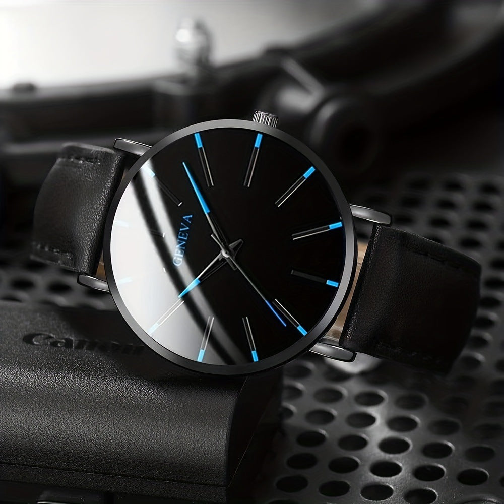 New belt business men's watch fashion simple style casual ultra-thin quartz performance goods wholesale watch