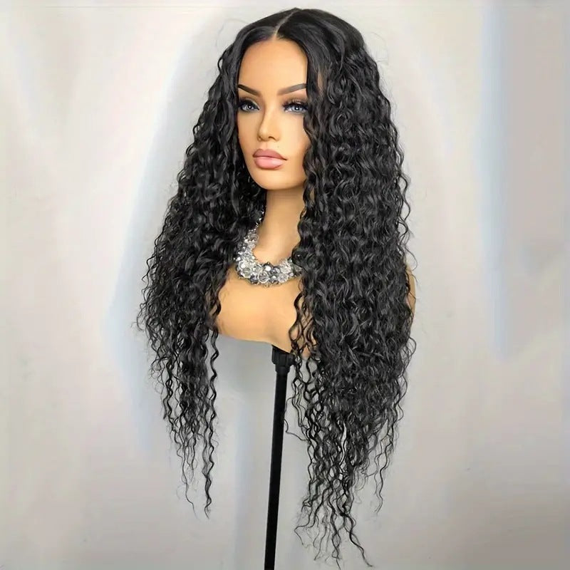 Amazon Cross border Fashion Wig African Hot Selling Front Lace 13 * 4 Small Winding Tube Explosion Head Curly Hair Wig