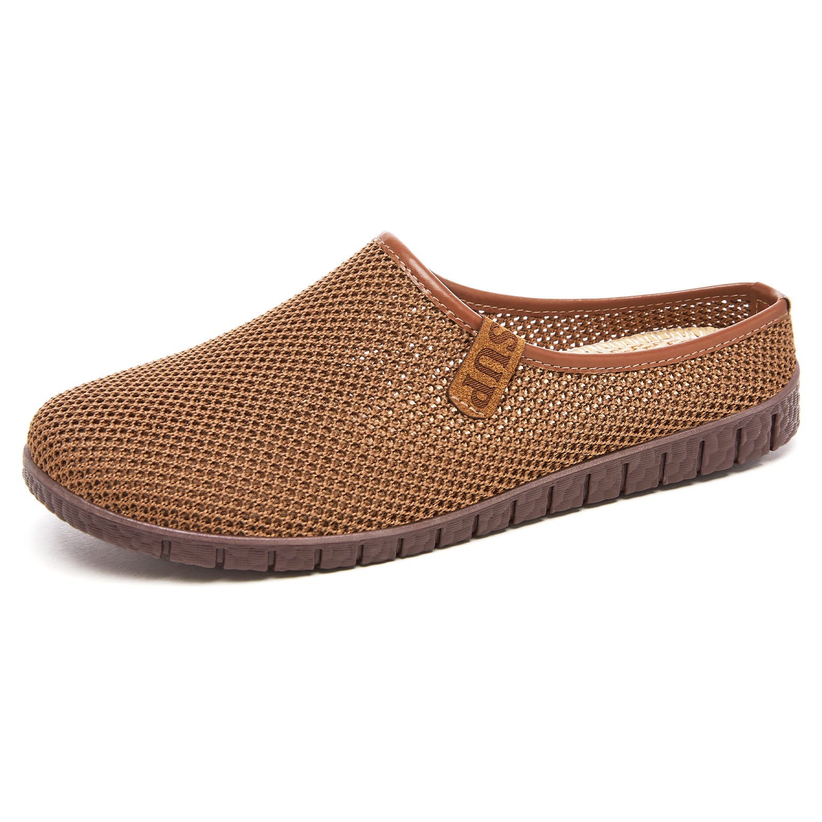 Women's slippers for summer, breathable casual shoes for outdoor wear, shallow toe cap, fly woven hollow out women's shoes, one foot, half drag