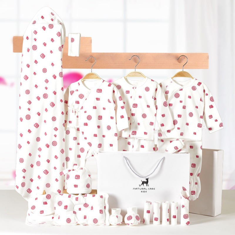 Baby clothes gift box, newborn 0-3 months, pure cotton spring and autumn 6 months, newborn one month old baby, baby underwear set, baby treasure