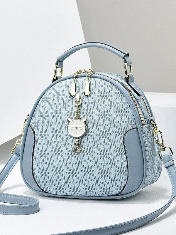 This year's popular Western style large capacity small round bag 2025 new niche style single shoulder diagonal cross bag Korean version trendy bag