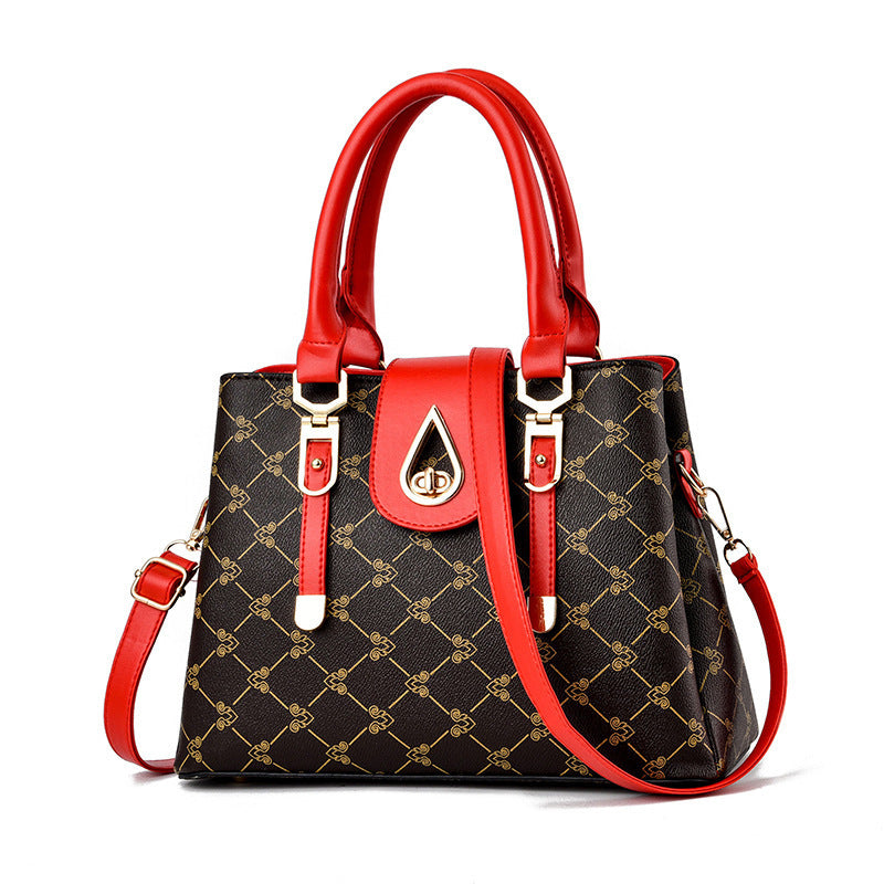 New 2024 atmospheric mother bag, simple crossbody bag, fashionable printed handbag, cross-border women's bag, one piece dropshipping