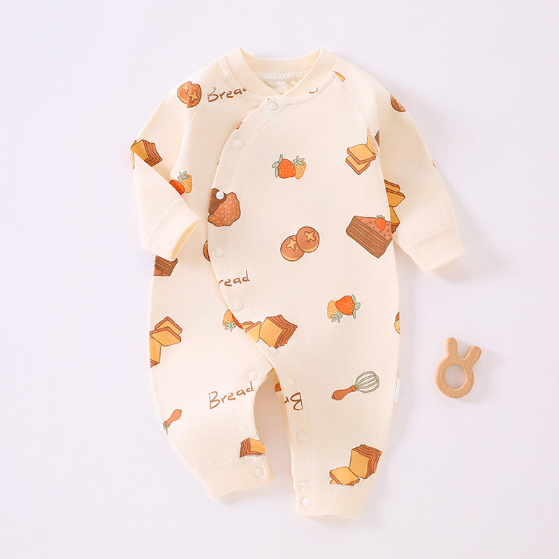 Newborn clothes, pure cotton A-class baby jumpsuit, spring and autumn baby clothes, jumpsuit, crawling clothes, Anyang baby children's clothing