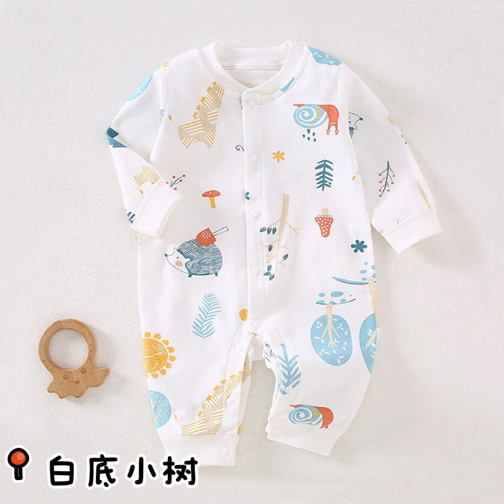 Baby jumpsuit Spring and Autumn A-class newborn clothes Pure cotton baby clothes Crawler clothes Anyang baby clothes