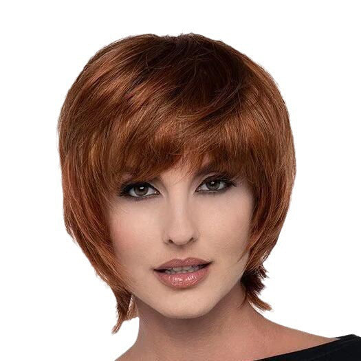 Amazon European and American Fashion Wig Air Straw bangs Bobo Head Upward Decoration Face Shape Wig Manufacturer in Stock