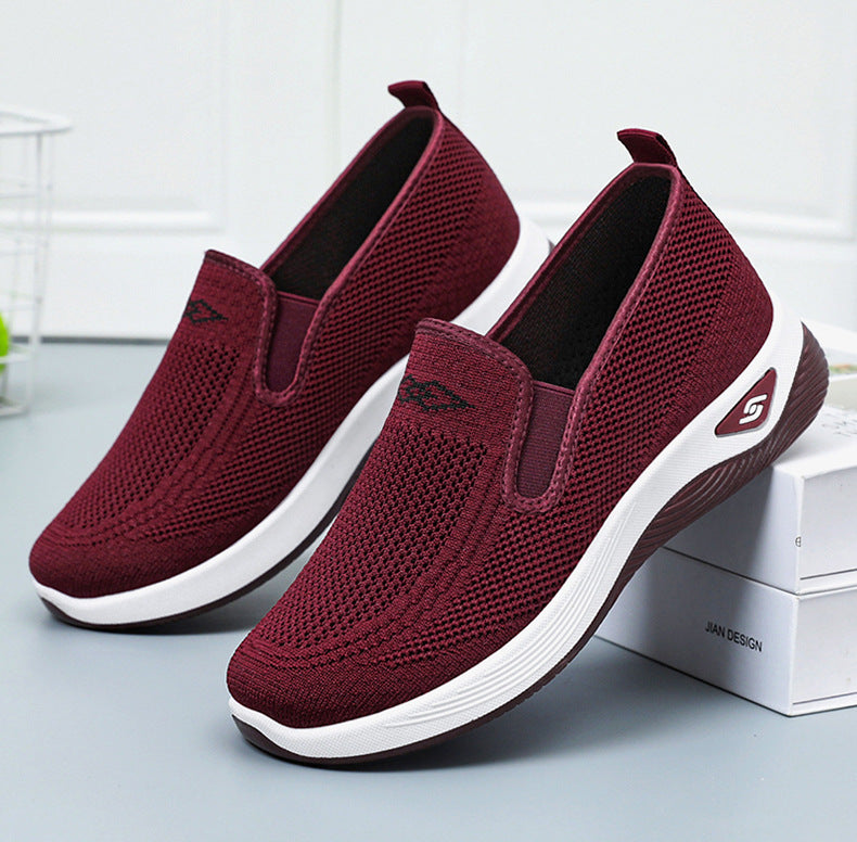 Women's autumn soft soled old Beijing cloth shoes wholesale and dropshipping, breathable, lightweight, comfortable and casual shoes for middle-aged and elderly mothers