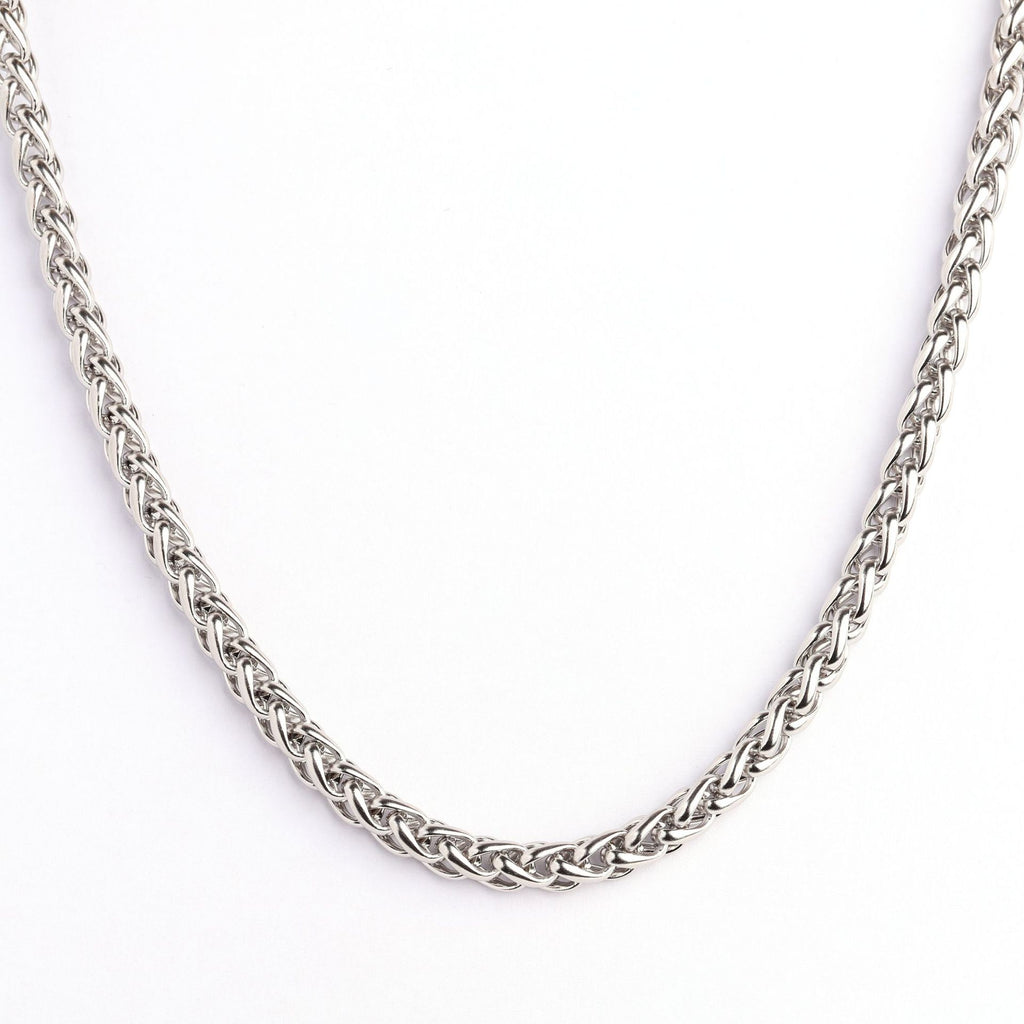 Stainless steel necklace, keel chain necklace, cross-border men's sweater chain chain, women's versatile flower basket chain, titanium steel bracelet
