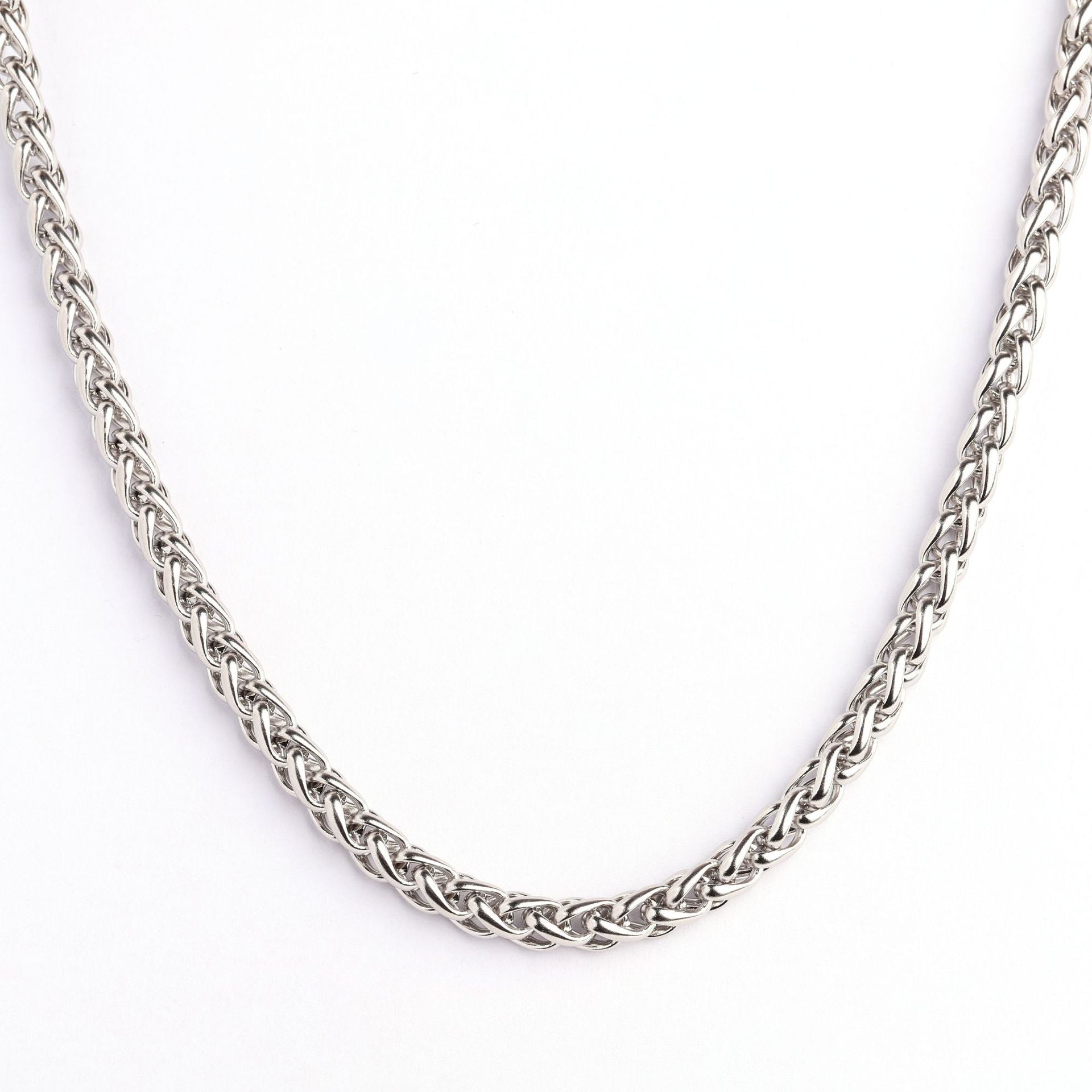 Stainless steel necklace, keel chain necklace, cross-border men's sweater chain chain, women's versatile flower basket chain, titanium steel bracelet