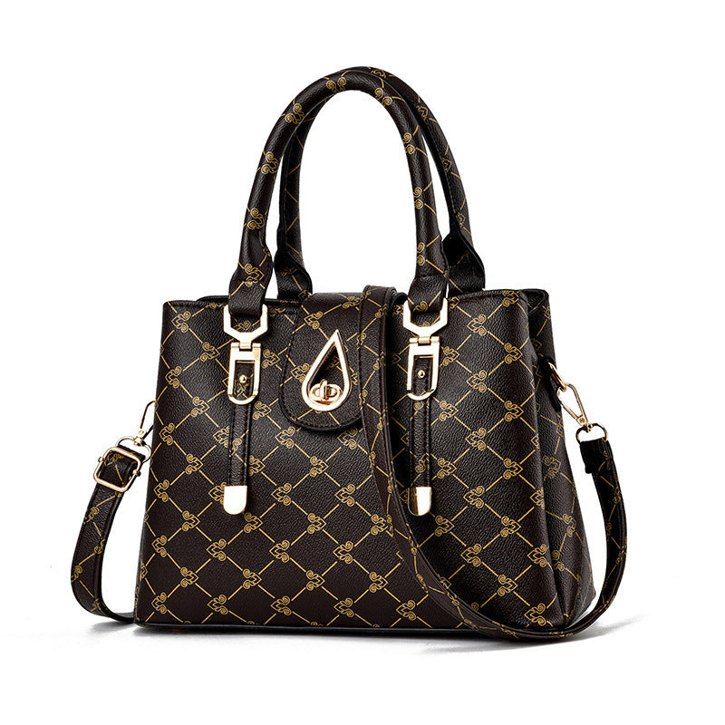 New 2024 atmospheric mother bag, simple crossbody bag, fashionable printed handbag, cross-border women's bag, one piece dropshipping