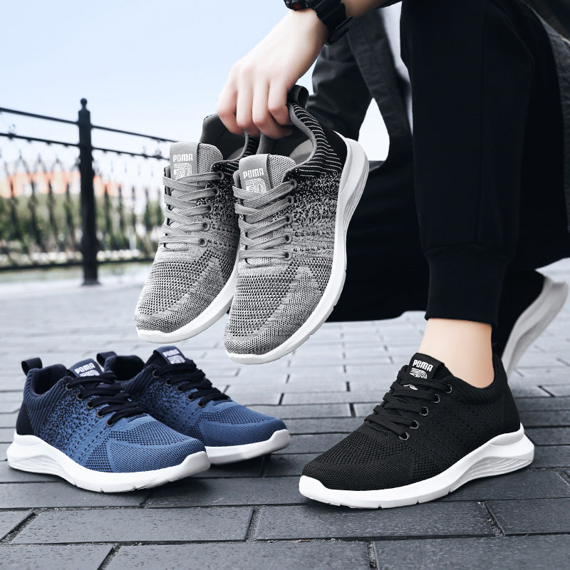 Men's shoes, sports shoes, autumn casual breathable single shoes, foreign trade outsourcing, soft soled running shoes, trendy men's shoes, sneakers