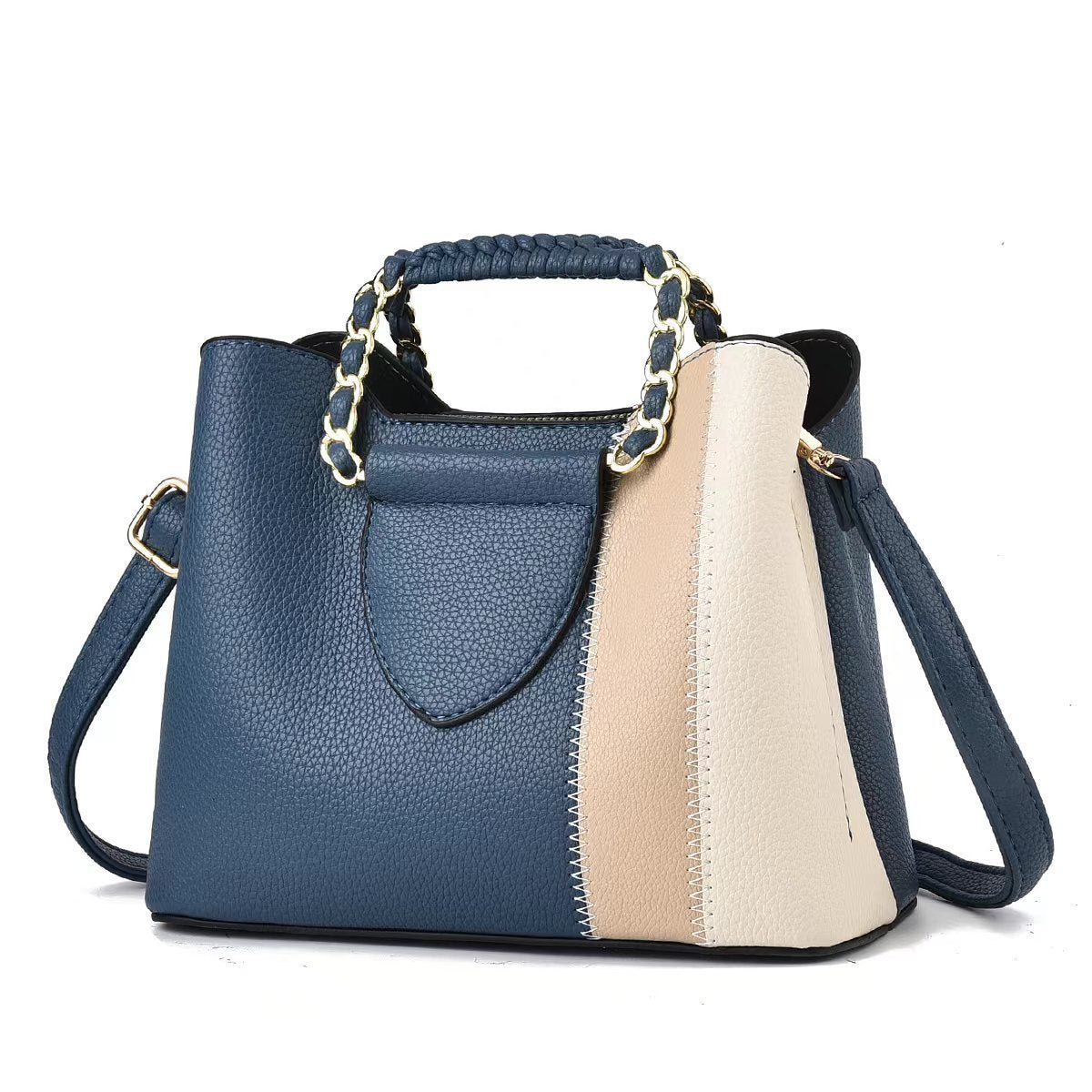 Diagonal Cross Small Bag 2025 New Business Commuter Date Shopping Fashion Diagonal Cross Bag Color Contrasting Practical Handbag