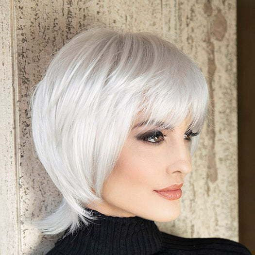 Amazon European and American Fashion Wig Air Straw bangs Bobo Head Upward Decoration Face Shape Wig Manufacturer in Stock