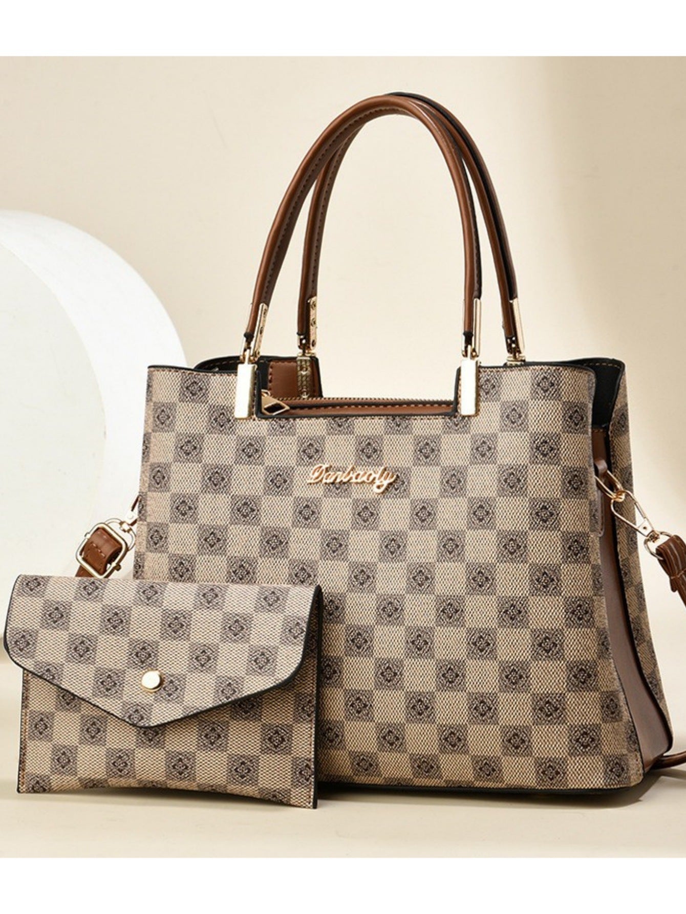 2025 popular printed tote mother bag for women, casual and practical, large capacity, middle-aged women, one shoulder hand-held bag