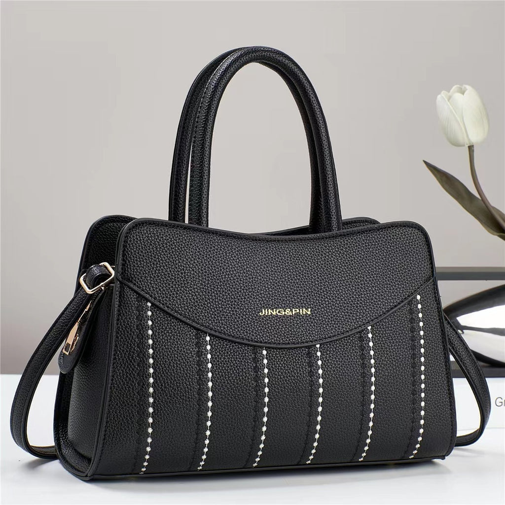 Foreign Trade Women's Bag 2024 New Style Embroidered Thread Style Shoulder Bag Fashion Mom Bag Retro Cross Shoulder Handbag