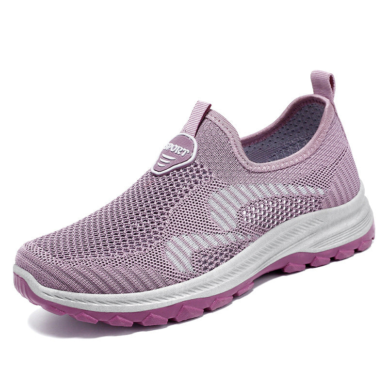Women's autumn shoes, mesh shoes, middle-aged and elderly casual sports shoes, old Beijing walking shoes, soft soles that are not tiring for the feet, mother's shoes