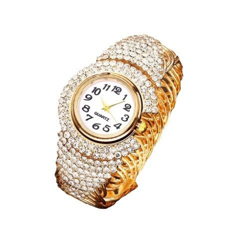 Luxury watches, rhinestones, women's fashionable and elegant watches, women's quartz watches, jewelry sets for girls and women