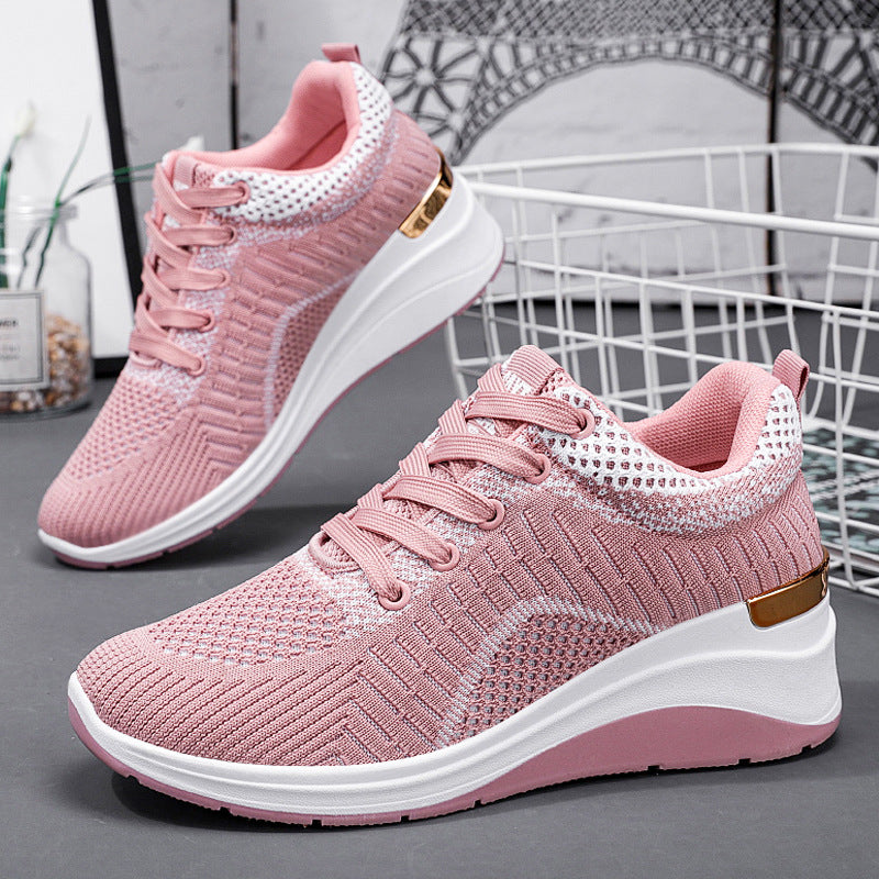 Shoes for children, women's shoes, casual sports shoes, autumn height increase processing, customized breathable thick sole, comfortable street trend