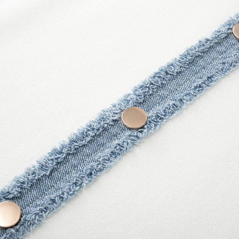 Elegant midi knit dress with round neckline, sleeveless, buttons, and pleats, high quality