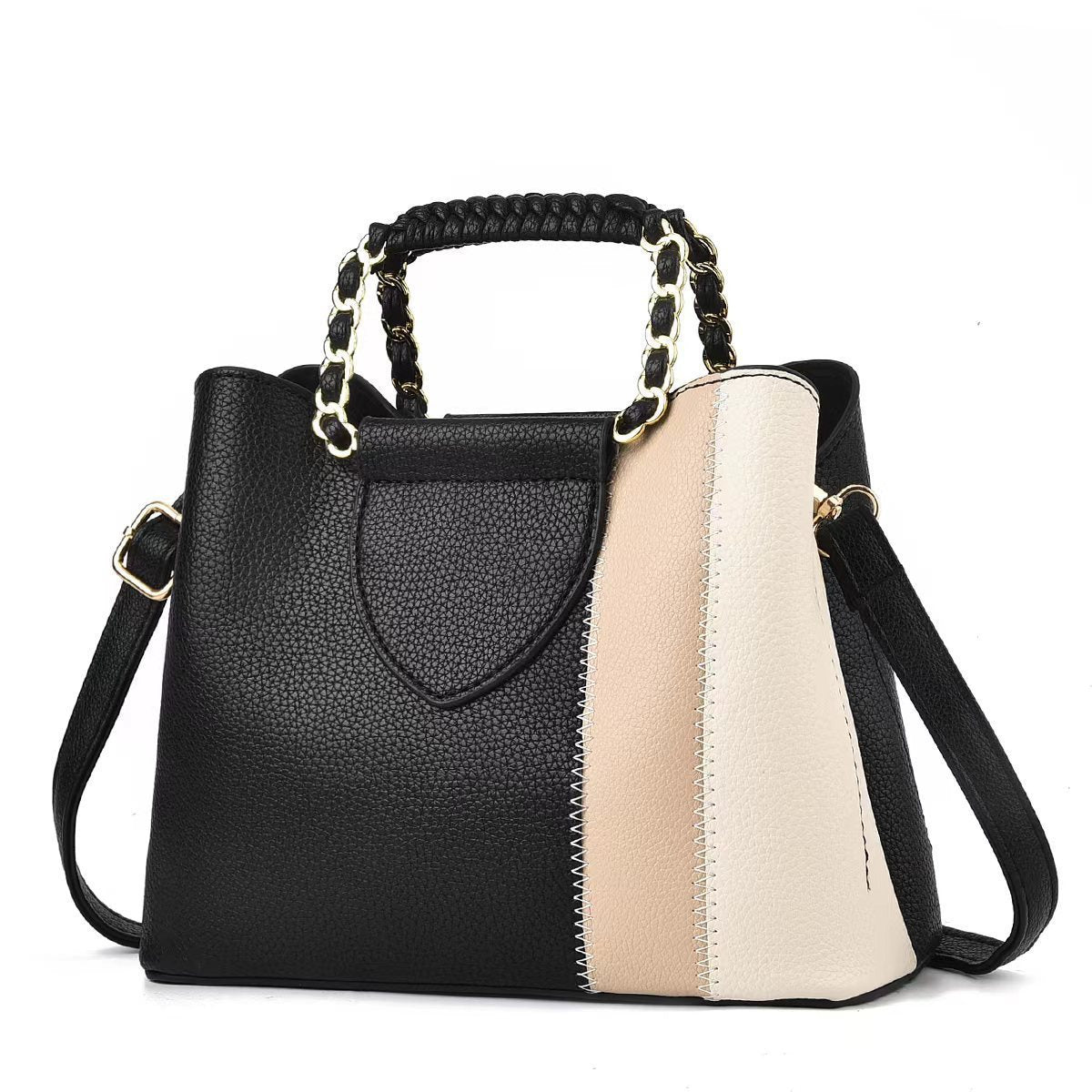 Diagonal Cross Small Bag 2025 New Business Commuter Date Shopping Fashion Diagonal Cross Bag Color Contrasting Practical Handbag