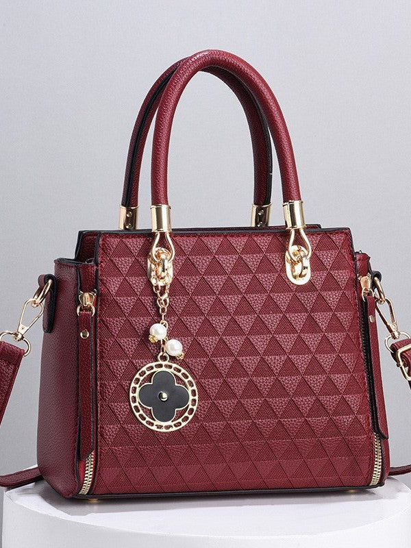 Tote women's bag 2025 new large capacity fashionable and atmospheric texture embossed women's bag casual crossbody handbag