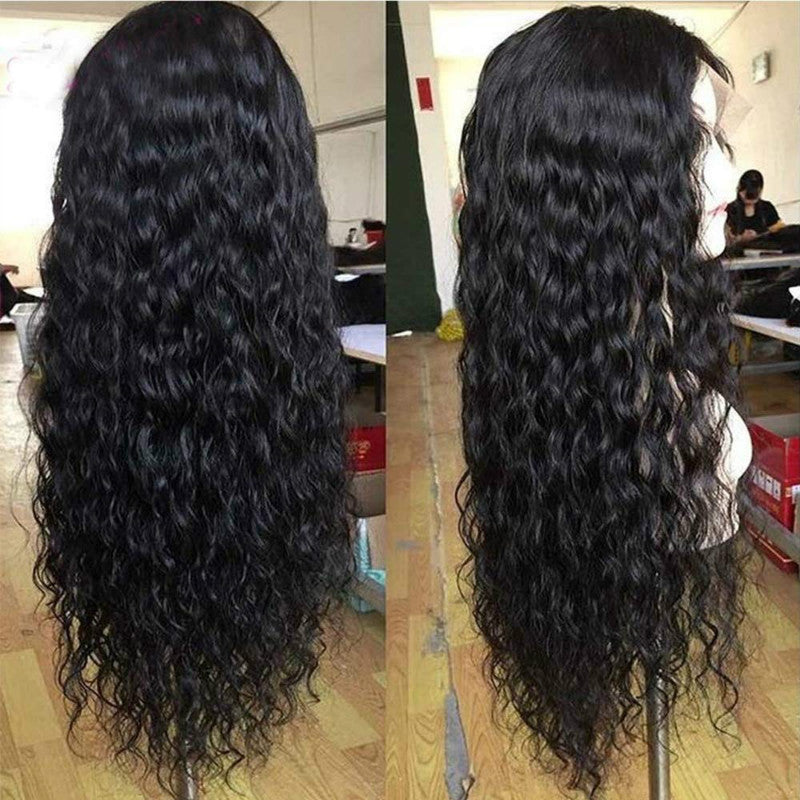 Foreign trade European and American wigs, African small curly hair, fashionable mid to long curly hair, corn perm synthetic wigs, and head covers