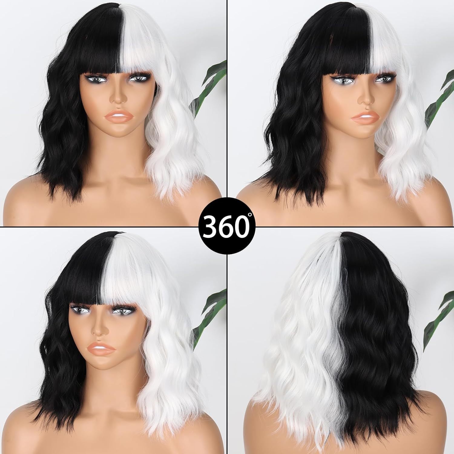 European and American synthetic wig headband for women, air bangs, small curls, corn perm, instant noodles, short curly hair, one piece hair replacement