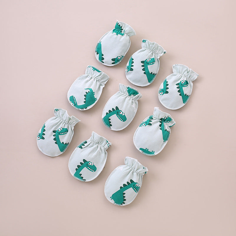 Baby scratch resistant gloves made of pure cotton and bite resistant gloves for newborns, baby gloves for 0-3 months, hand protection