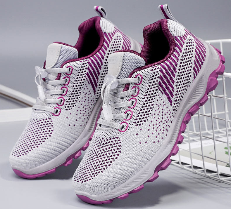 Walking shoes for women, autumn new items, middle-aged and elderly soft soled running shoes, couple breathable sports shoes, gift wholesale, travel shoes