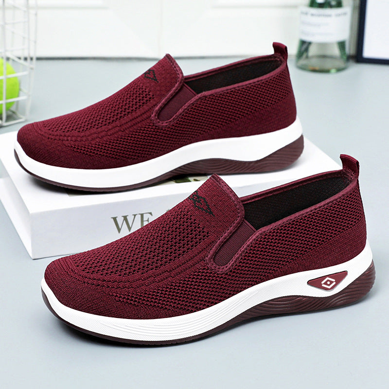 Women's autumn soft soled old Beijing cloth shoes wholesale and dropshipping, breathable, lightweight, comfortable and casual shoes for middle-aged and elderly mothers
